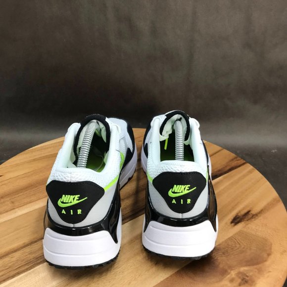Nike Air Max Systm White Black Volt Athletic Shoes Low Top Lace Up Mens Sneakers - Picture 4 of 5